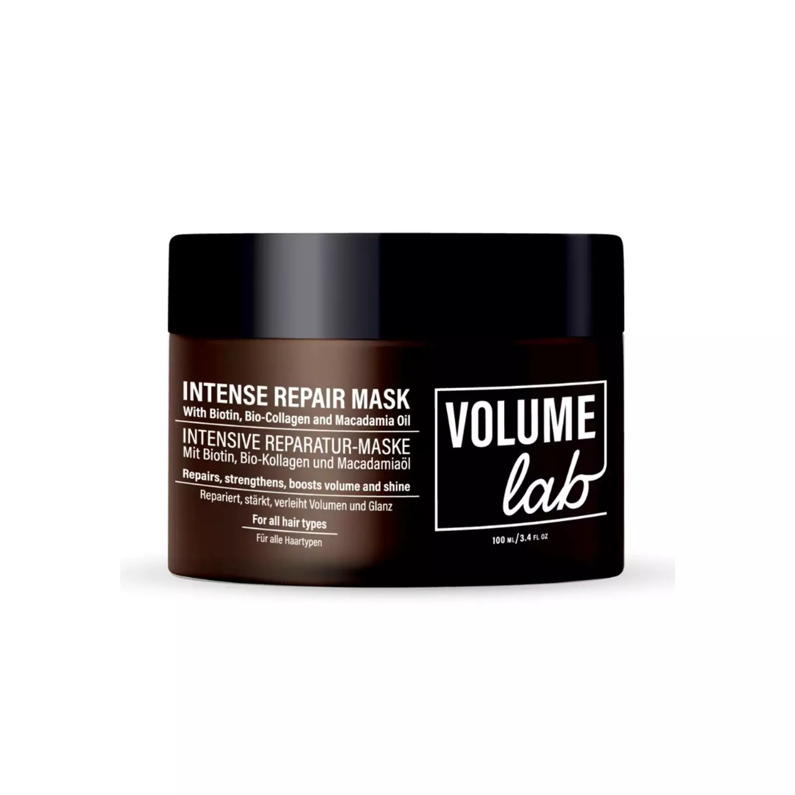 Volume Lab Haarmaske repariert geschädigtes Haar Volume Lab Haarmaske repariert geschädigtes Haar