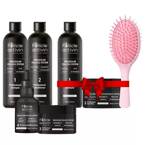 Follicle Activin-Set für neuen Haarwuchs und schnelleres Haarwachstum + Ein Set gratis