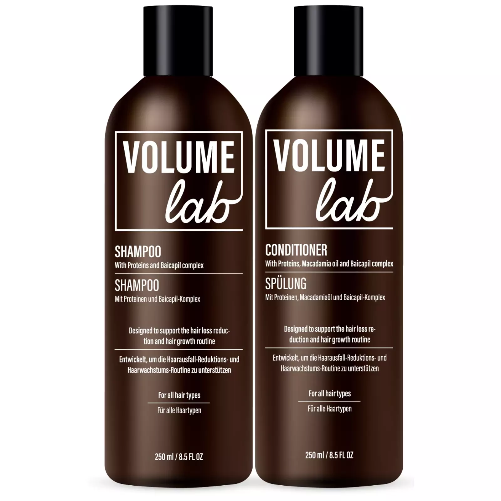 Volume Lab Shampoo und Spülung - fördern neues Haarwachstum Volume Lab Shampoo und Spülung - fördern neues Haarwachstum