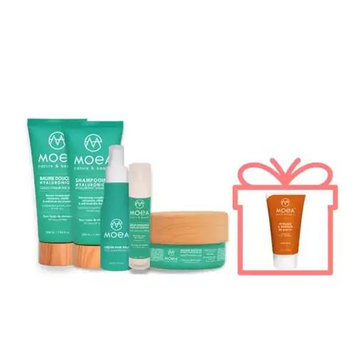 Vollständige Haarwachstumsroutine – längeres und dickeres Haar + Geschenk Slimming Nacht - Maske