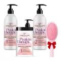 Dreifachstarke Proteintherapie für das Haar: Shampoo  (1000g) , Conditioner  (1000g)  und Maske   (1000g)  + Geschenk
