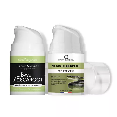 Tages- und Nachtcreme mit Schneckensekret und dem speziellen Wirkstoff Syn-Ake® (wirkt wie Botox)