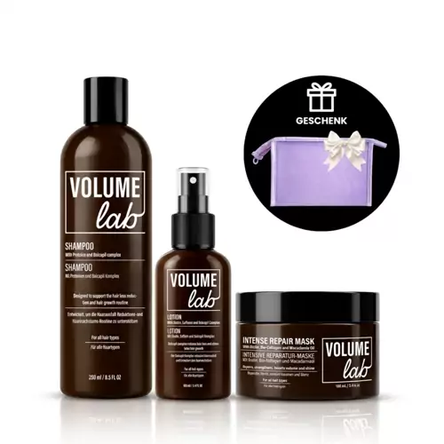 Volume Lab Shampoo, Lotion und Maske - Beschleunigt das Wachstum Ihrer Haare!