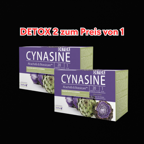2 zum Preis von 1! Zur Reinigung des Körpers und Entfernung von Giftstoffen - CYNASINE DETOX